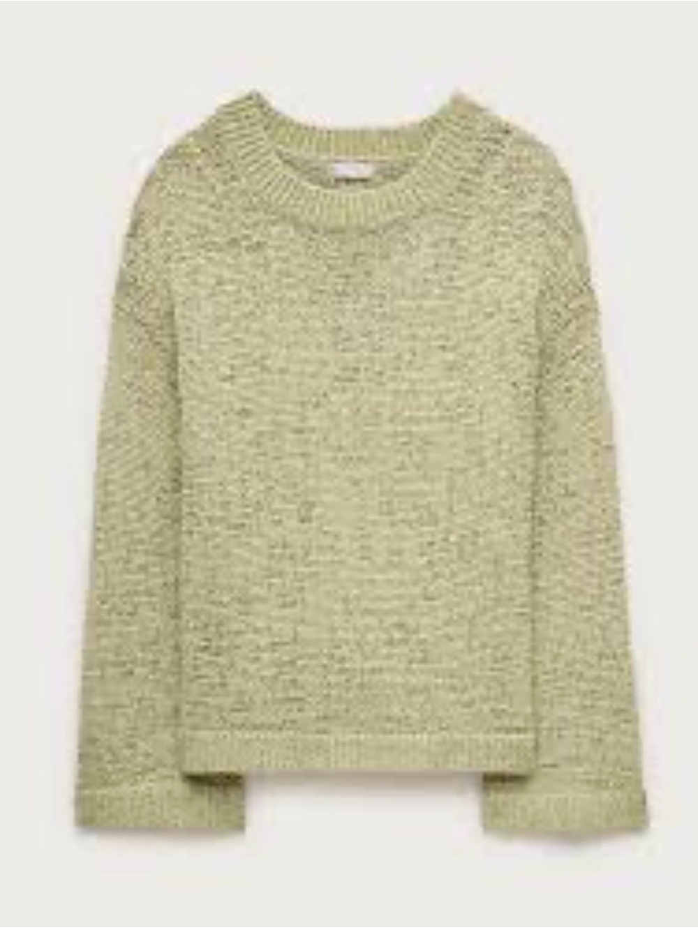 J. Crew women’s Green sage Crewneck Montauk long sleeve ribbed SweaterSzXL NWT - Picture 3 of 9